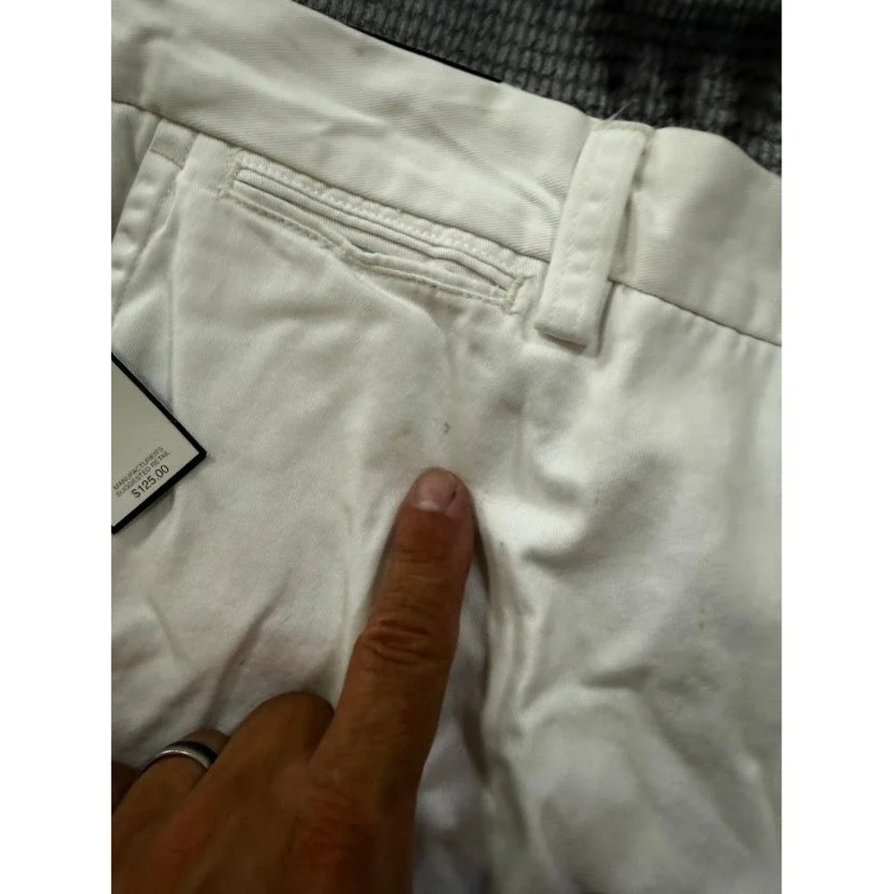 Polo Ralph Lauren Mens White Classic Cotton Chino Pocketed Pants 40x32 NWT